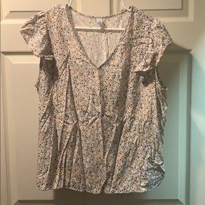 Old Navy Floral Print Blouse